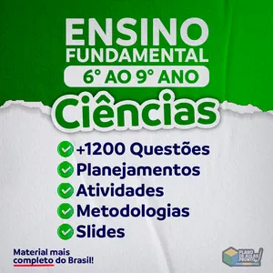 Imagem de CIÊNCIAS - PLANEJAMENTOS E ATIVIDADES - FUNDAMENTAL II -  criado por Professores na hotmart