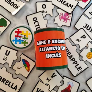 Imagem de capa para o Ebook Alfabeto em Inglês - Ache e encaixe 