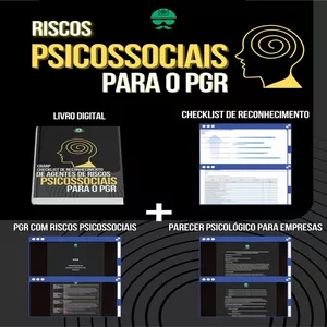 Imagem de capa para o Curso online Aula Prática + Modelo de PGR com Riscos Psicossociais + CRARP + Livro&nbsp;Digital