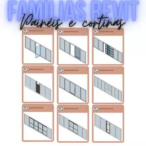 Imagem de Esquadrias Parametrizadas para Revit criado por Arqonline Cursos na hotmart