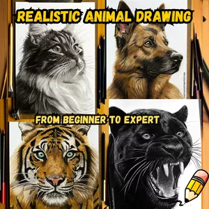 Cover image for Online course Realistic Animal Drawing
