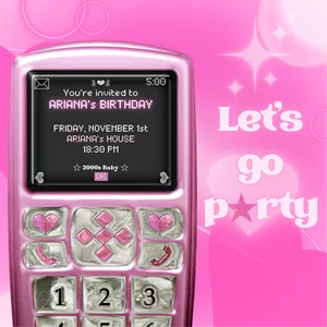 Cover image for Ebook plantilla invitación fiesta / cumpleaños - plantilla editable Canva