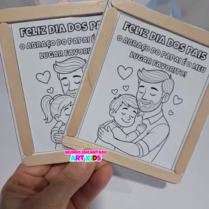 Imagem de capa para o Ebook Quadrinho Dia Dos Pais 🩵 