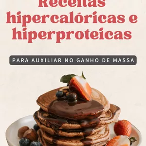 Imagem de capa para o Ebook Receitas Hipercalóricas e Hiperproteicas