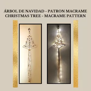 Imagen de portada para Curso online Patrón y Tutorial Árbol de Navidad Macramé