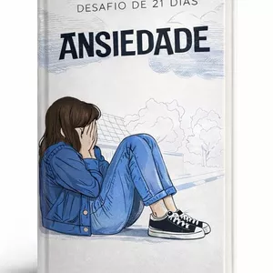 Imagem de capa para o Ebook Desafio de 21 Dias para Combater a Ansiedade e se Fortalecer 