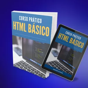 Imagem de capa para o Ebook Curso Prático HTML Básico