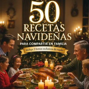 Imagen de portada para Ebook Recetas navideñas: El Gran Recetario Festivo + 3 Bonos Exclusivos