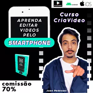 Imagem de capa para o Ebook CriaVideo - Edite videos pelo celular