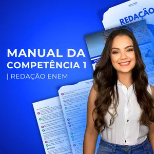 Imagem de capa para o Ebook MANUAL DA COMPETÊNCIA 1 | REDAÇÃO ENEM