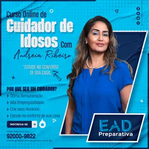 Imagem de capa para o Curso online CURSO DE CUIDADOR DE IDOSOS EAD