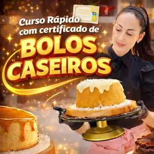 Curso Curso Rápido com Certificado de Bolos Caseiros