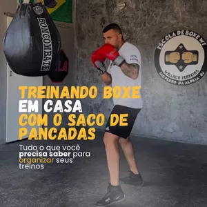 Imagem de capa para o Curso online Treinando Boxe em casa com o saco de pancadas