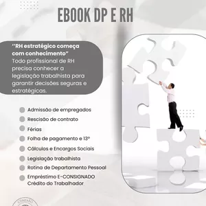 Imagem de capa para o Ebook RH e DP - duas áreas que se conectam