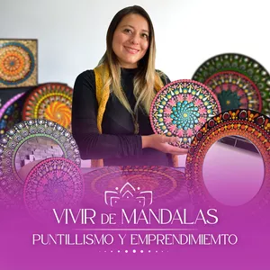Imagen de portada para Curso online Vivir de Mandalas- Puntillismo y Emprendimiemto