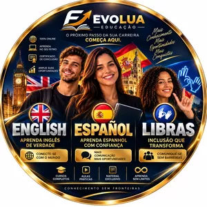 Imagem de Interactive English | Espanhol | Libras criado por Evolua Educação Escola Virtual na hotmart