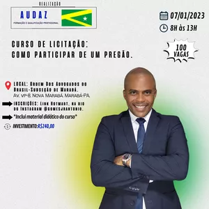 Imagem de capa para o Curso online Curso sobre licitação: Como participar de um pregão.