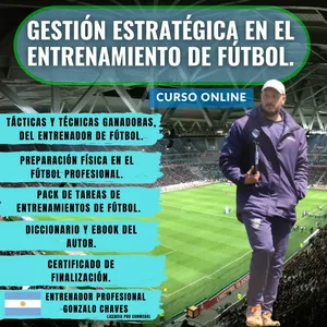 Imagen de portada para Curso online GESTIÓN ESTRATÉGICA EN EL ENTRENAMIENTO DE FÚTBOL.