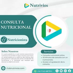 Imagen de portada para Evento online Consulta Nutricional - Nutricionista