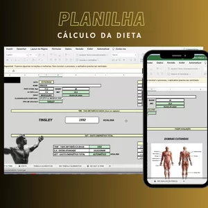 Imagem de capa para o Ebook Planilha de Cálculo da Dieta para Nutricionistas