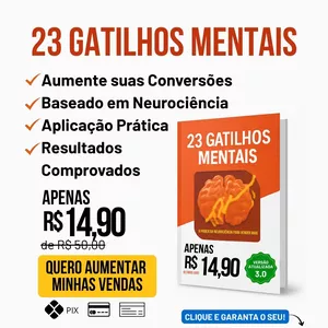 Imagem do curso 23 GATILHOS MENTAIS + CURSO DE MARKETING E BRANDING