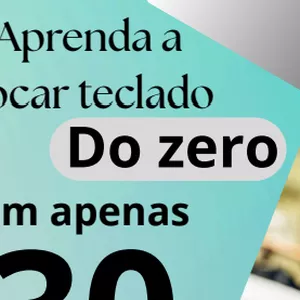 Imagem de capa para o Ebook Teclado em 30 dias: Aprenda a tocar teclado Do zero Em apenas 30 dias
