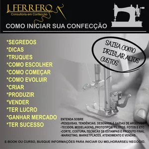 Imagem de capa para o Curso online Como Fabricar Roupas e Começar sua Confecção 