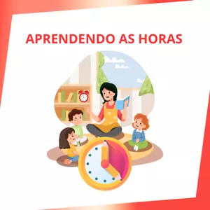 Imagem de capa para o Ebook APRENDENDO AS HORAS- material didático