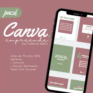 Imagem de capa para o Curso online Pack Canva Empreende