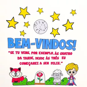 Imagem de capa para o Ebook DECORAÇÃO VOLTA ÀS AULAS PEQUENO PRÍNCIPE