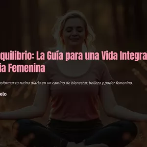 Imagen de portada para Ebook Vive en Equilibrio: La Guía para una Vida Integral desde tu Esencia Femenina