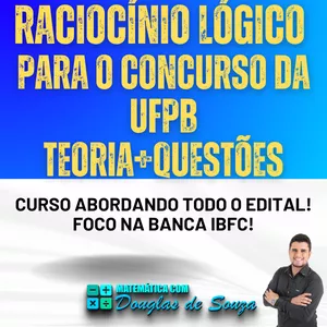 Imagem do curso ISOLADA DE RACIOCÍNIO LÓGICO - CONCURSO UFPB 🧠📚