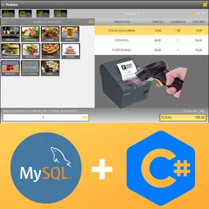 Imagen de portada para Curso online Curso desarrolla un sistema de pedidos en C# y MySQL