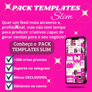 Imagem de capa para o Ebook PACK TEMPLATES SLIM