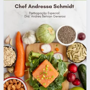 Imagem de capa para o Ebook Gastronomia Funcional Chef Andressa Schmidt