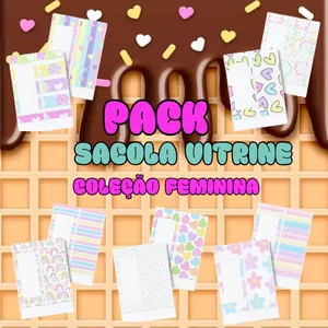 Imagem de capa para o Ebook SACOLA VITRINE CANETAS PERSONALIZADAS CORES FEMININA 