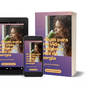 Imagem de capa para o Ebook 10 Dicas para uma VIDA saudável e cheia de ENERGIA!