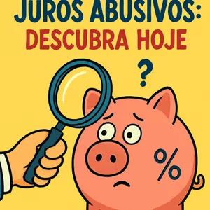 Imagem de capa para o Ebook Juros Abusivos: Descubra Hoje - O Guia Prático para o Consumidor