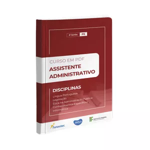 Imagem de capa para o Curso online CURSO EM PDF - ASSISTENTE EM ADMINISTRAÇÃO - FUNDATEC - IF SERTÃO