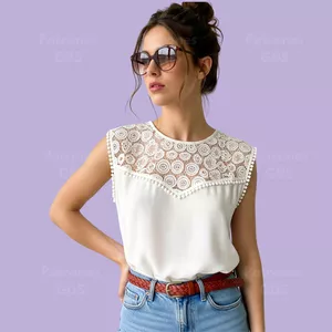 Imagen de portada para Ebook Blusa con Plantilla de encaje - 2010