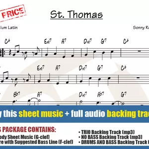 Cover image for Online course St. Thomas (Sheet Music + Backing Tracks)