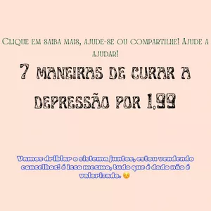 Imagem de capa para o Curso online 7 maneiras de curar a depressão por 3,90