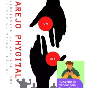 Imagem de capa para o Ebook Varejo Phygital + 40 Scripts de Vendas para Vendedores de Varejo