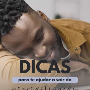 Imagem de capa para o Ebook Dicas para te Ajudar a Sair da Procastinação