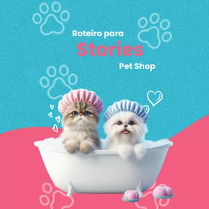 Imagem de capa para o Ebook Roteiro para Stories Pet Shop