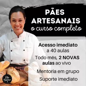 Imagem de capa para o Curso online Pães artesanais, o curso COMPLETO.
