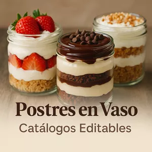 Imagen de portada para Ebook Catálogos Editables para Postres