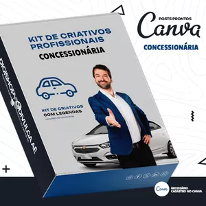 Imagem de capa para o Curso online Kit de Social Media – Posts Prontos para Concessionária de Carros e Motos + Mega Pack Divulga Aê