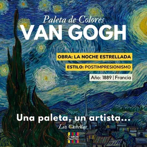 Imagen de portada para Ebook Una paleta, un artista: VAN GOGH "La Noche estrellada".