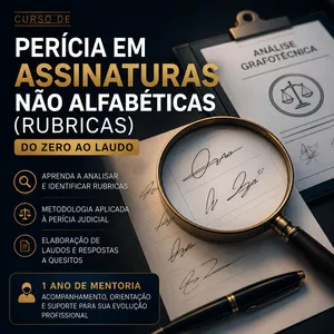 Imagem do curso Perícia Grafotécnica em Assinaturas Não Alfabéticas (Rubricas)